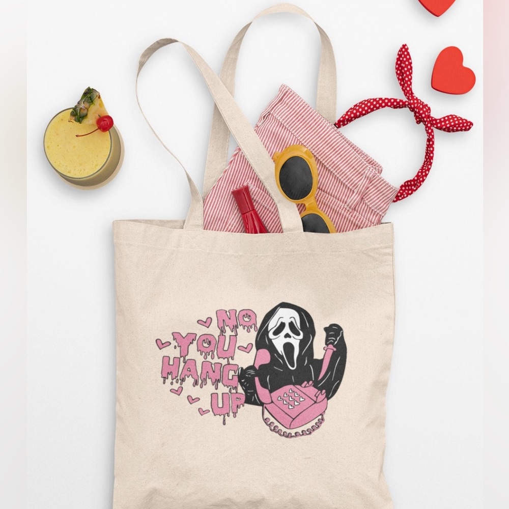 🌷no you hang up scream   Tote bag